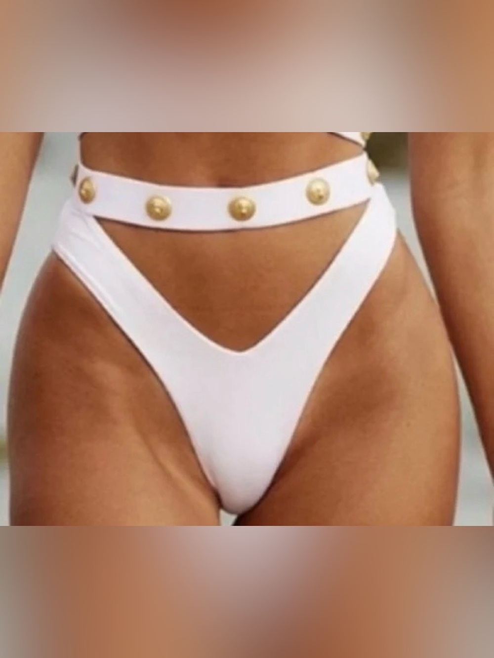 Monica Hansen Beachwear
MHB Rich and Fab Bikini
Bottom White 

New without tag